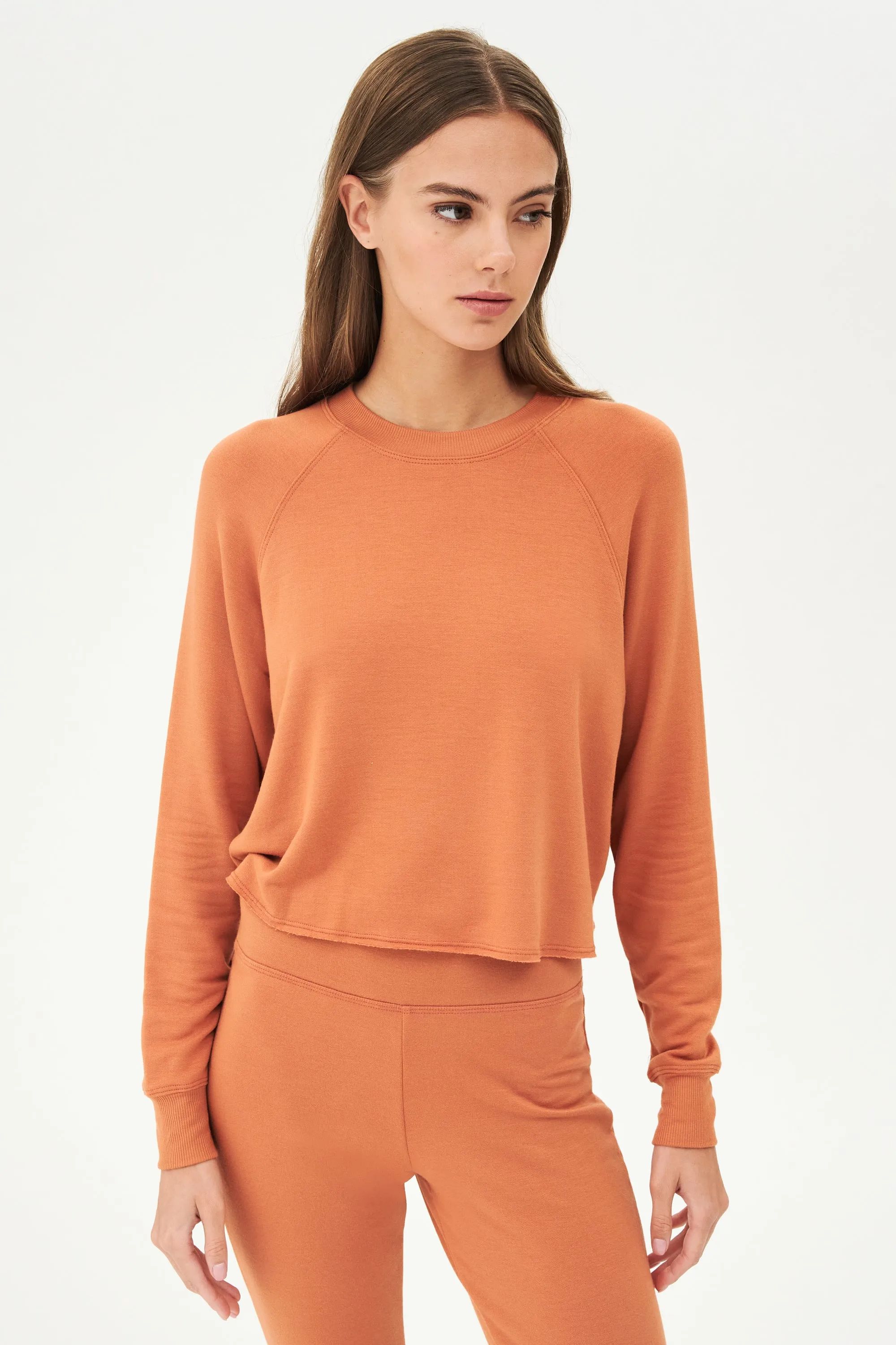 Warm Up Crop Fleece Sweatshirt
