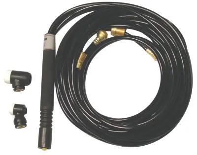 WeldCraft® Water Cooled Flexible Tig Torch Packages, Flexible Head, 25 ft Vinyl Cable, WP-225-25