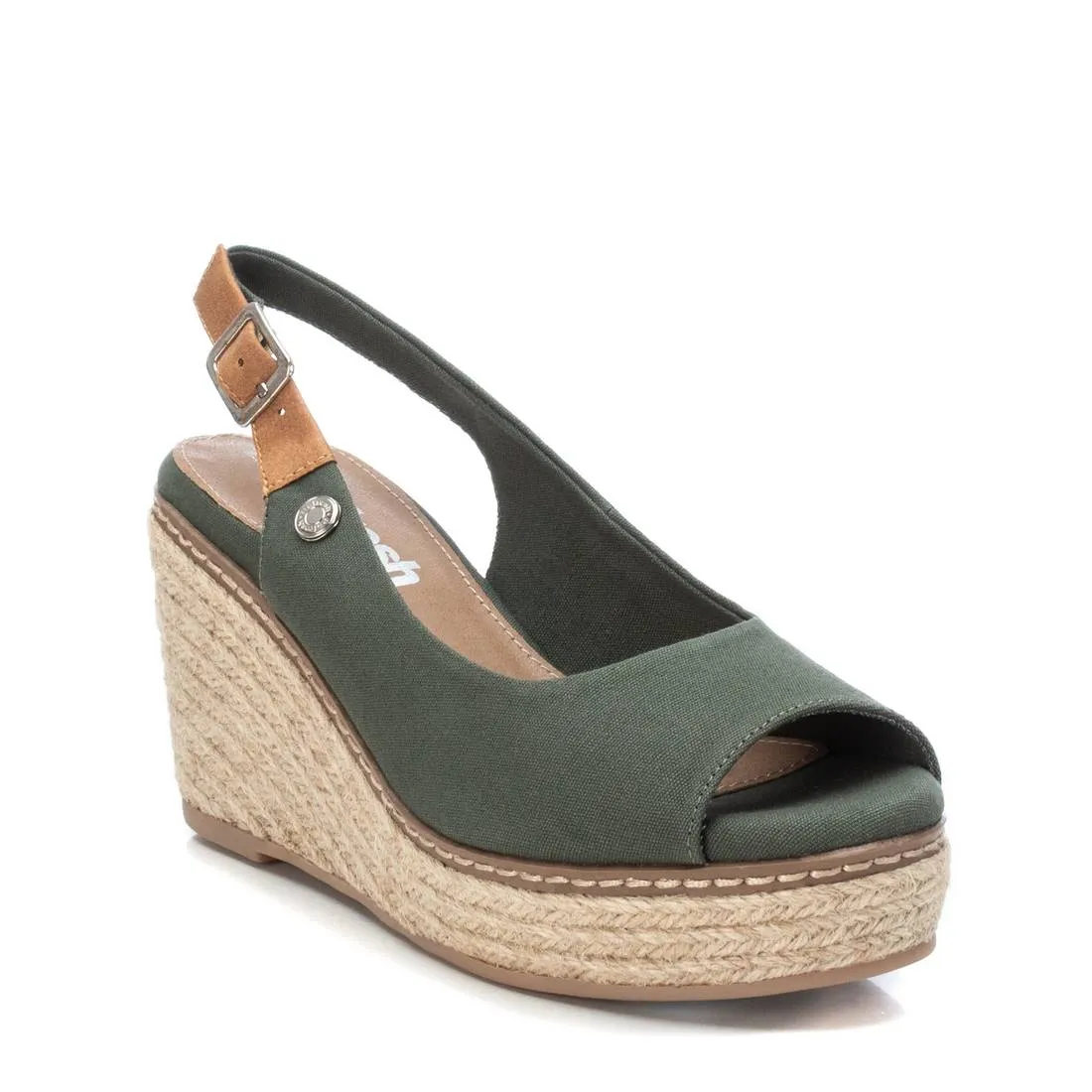 Women's Jute Wedge Sandals By XTI, 17073001 Green