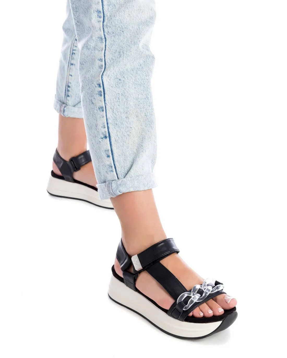Women's Platform Sandals By XTI, 14141307 Black