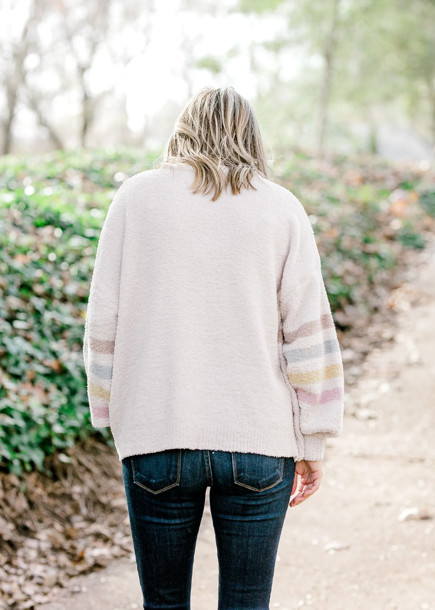 X Stripes on Cream Sweater