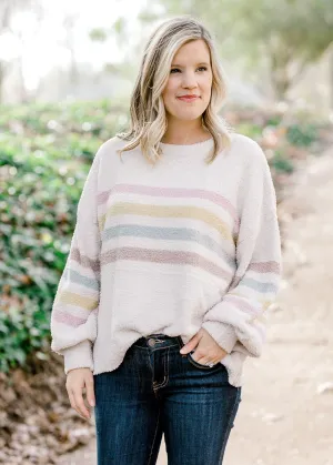 X Stripes on Cream Sweater